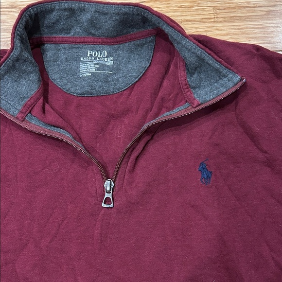 Polo Ralph Lauren Cottagecore Performance Burgundy Sweater Pullover M - Picture 2 of 7